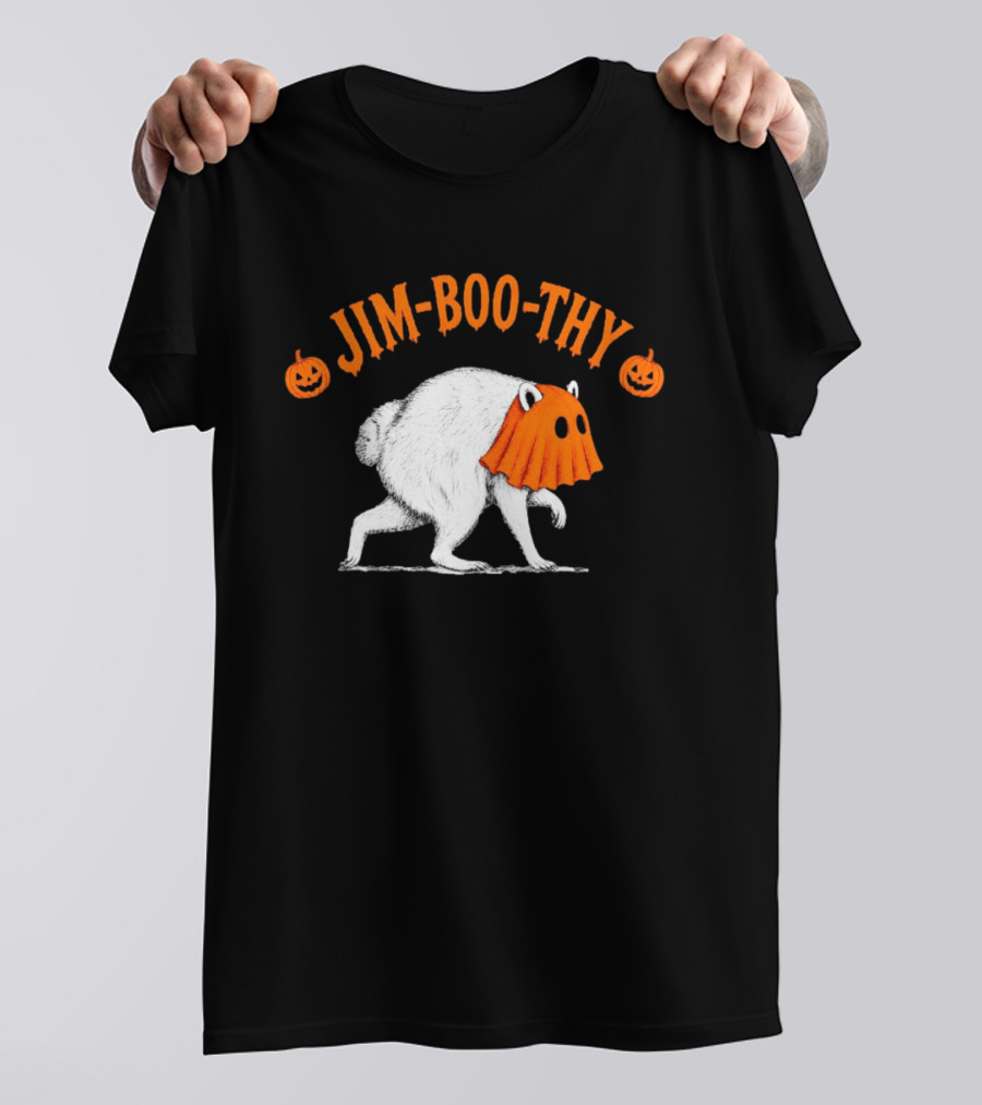 Jim Boo Thy Trash Panda Ghost Raccoon Halloween Meme T-Shirt