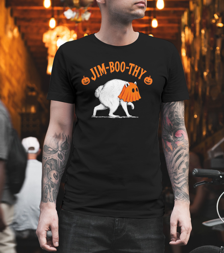 Jim Boo Thy Trash Panda Ghost Raccoon Halloween Meme T-Shirt