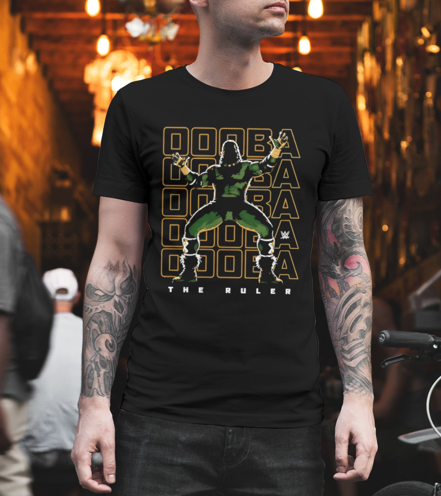 Ooba Chant Pose The Ruler WWE T-Shirt