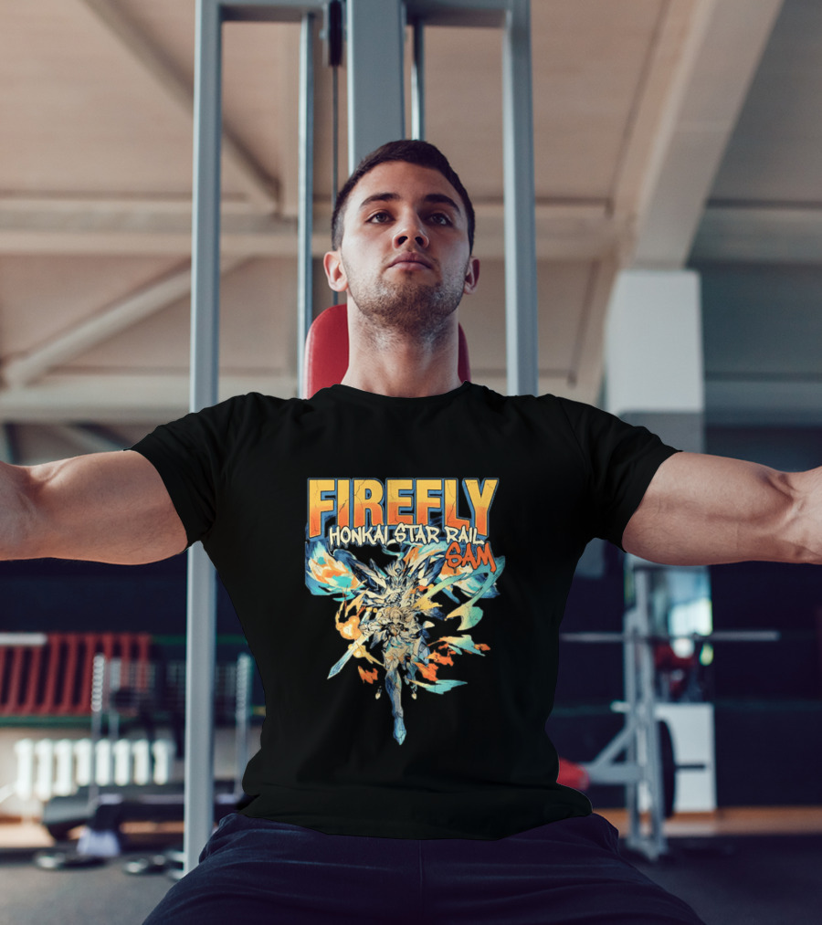 Firefly Honkai Star Rail Sam Explosive Art Style And Dynamic Characters T-Shirt