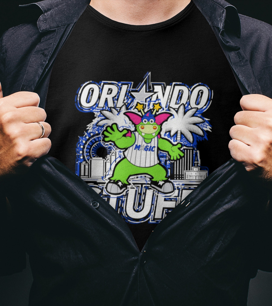 Orlando Magic Stuff Mascot NBA Basketball Fantasy Fun T-Shirt