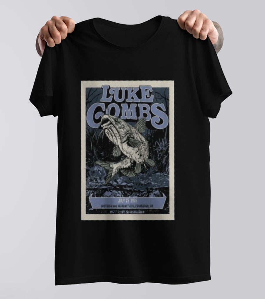 Luke Combs Scottish Gas Murrayfield Edinburgh UK July 25 2026 T-Shirt