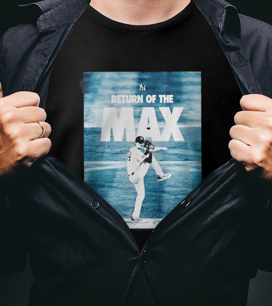 Return Of The Max Fried New York Yankees 54 MLB Pitching Action T-Shirt