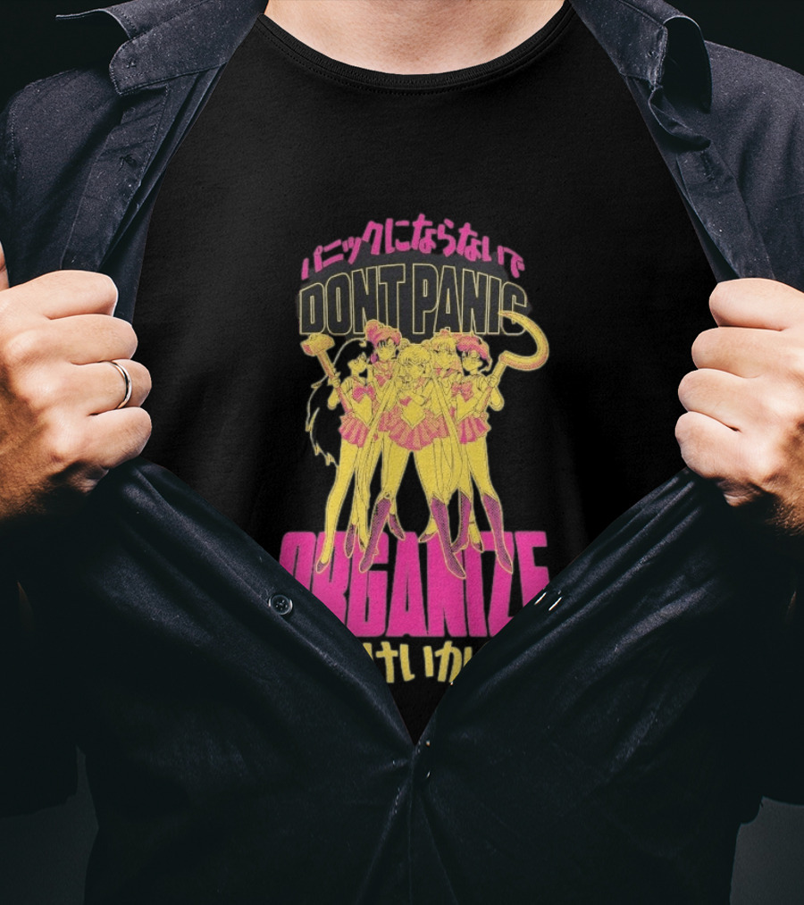 Sailor Moon Don't Panic Organize Japanese T-Shirt