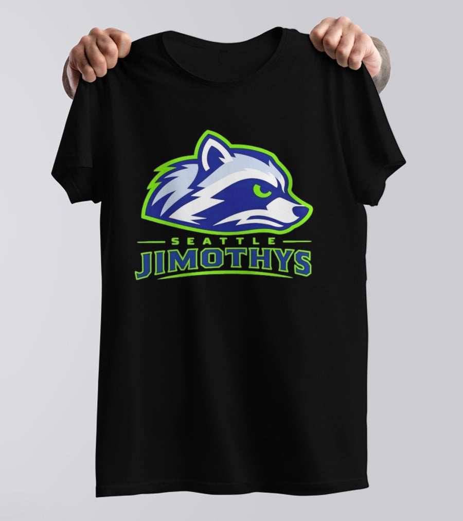 Seattle Jimothys Raccoon Trash Panda Meme Seahawks T-Shirt