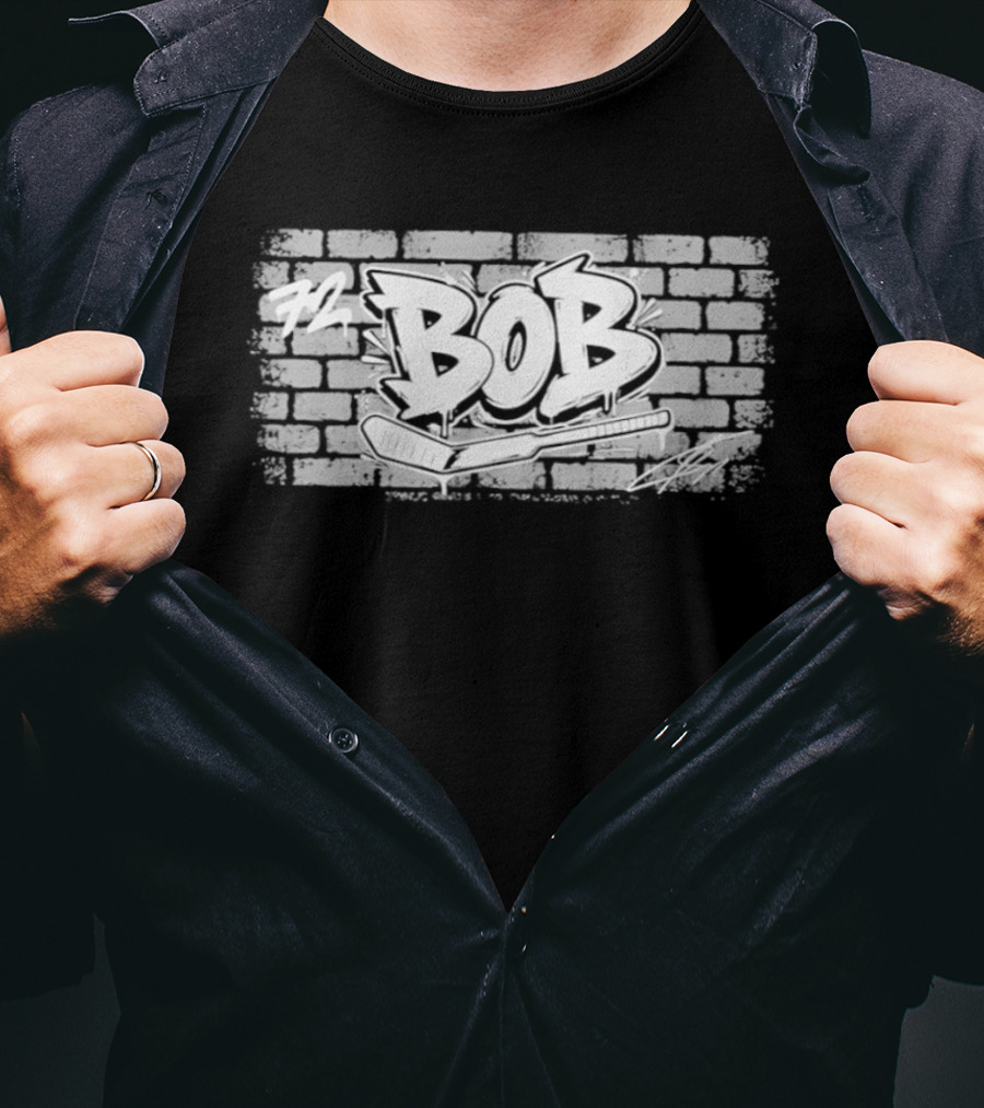 Toronto Sergei Bobrovsky Brickwall Bob Graffiti T-Shirt