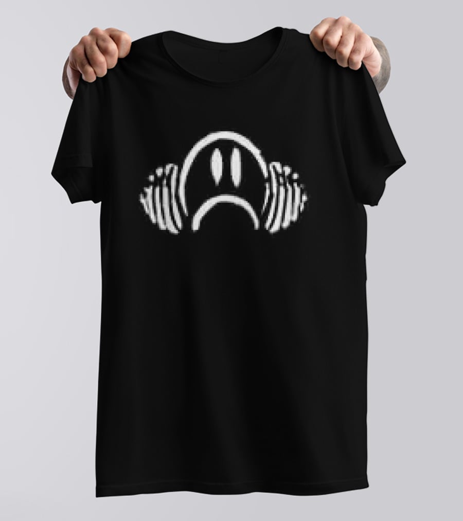 Sore Doms For Days Weightlifting Headphones And Barbell Motif Cotton T-Shirt
