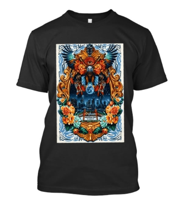 Widespread Panic Orpheum Theatre Los Angeles July 23 25 2026 Tour Vibrant Ornate T-Shirt