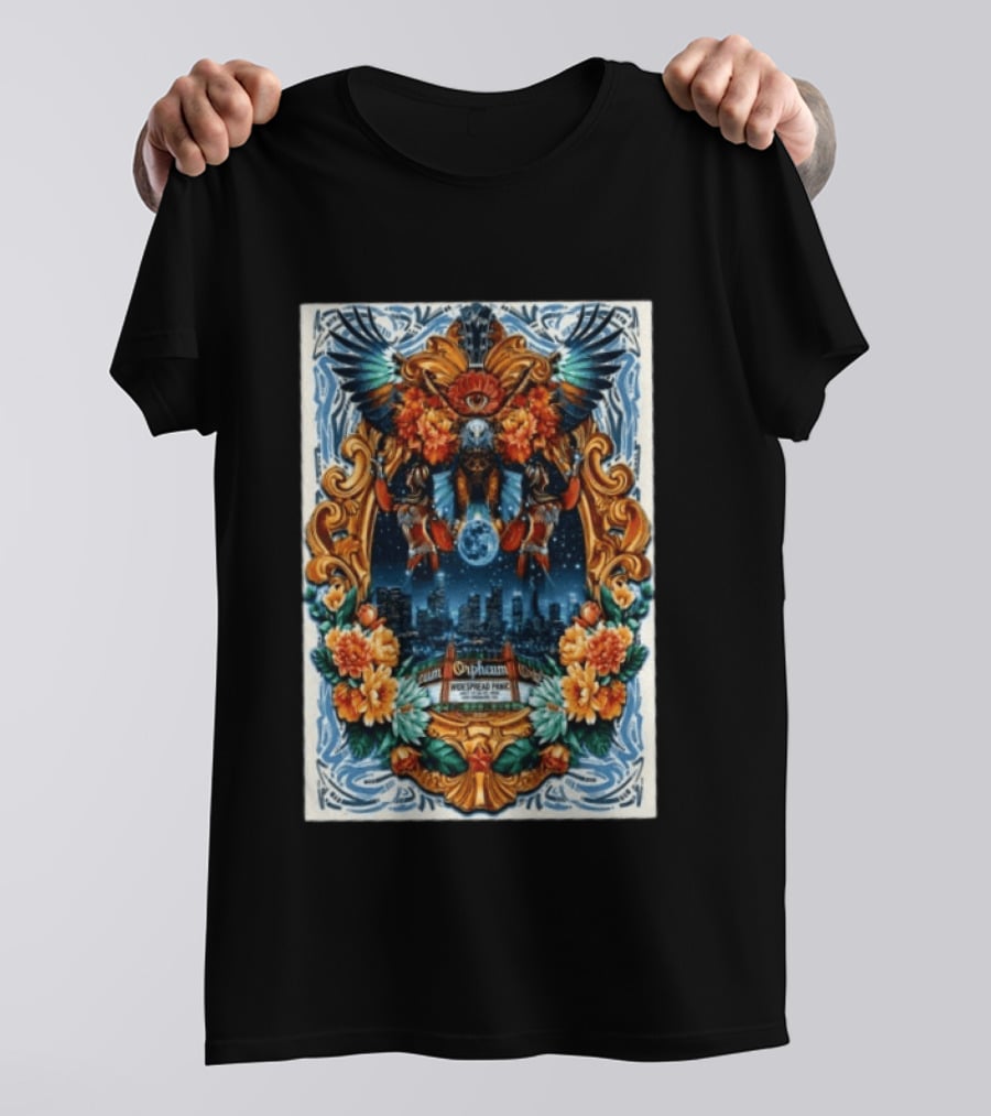 Widespread Panic Orpheum Theatre Los Angeles July 23 25 2026 Tour Vibrant Ornate T-Shirt