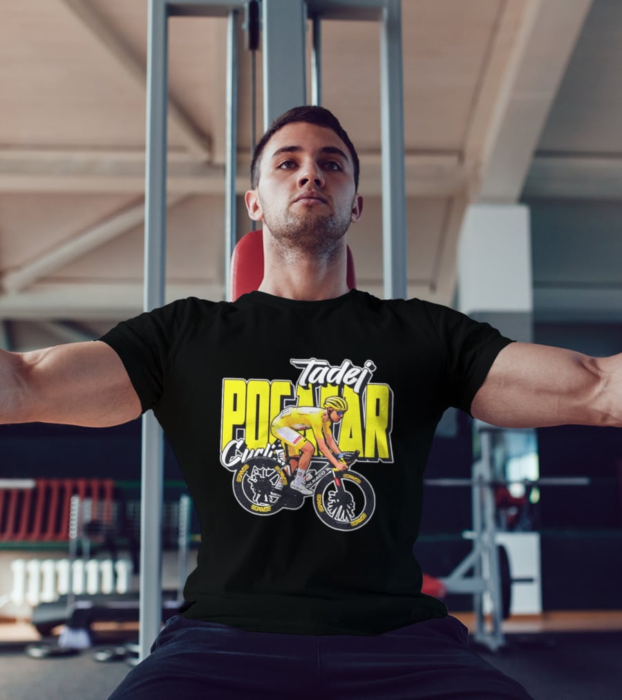 Tadej Pogačar Cyclist Colnago Yellow Jersey T-Shirt