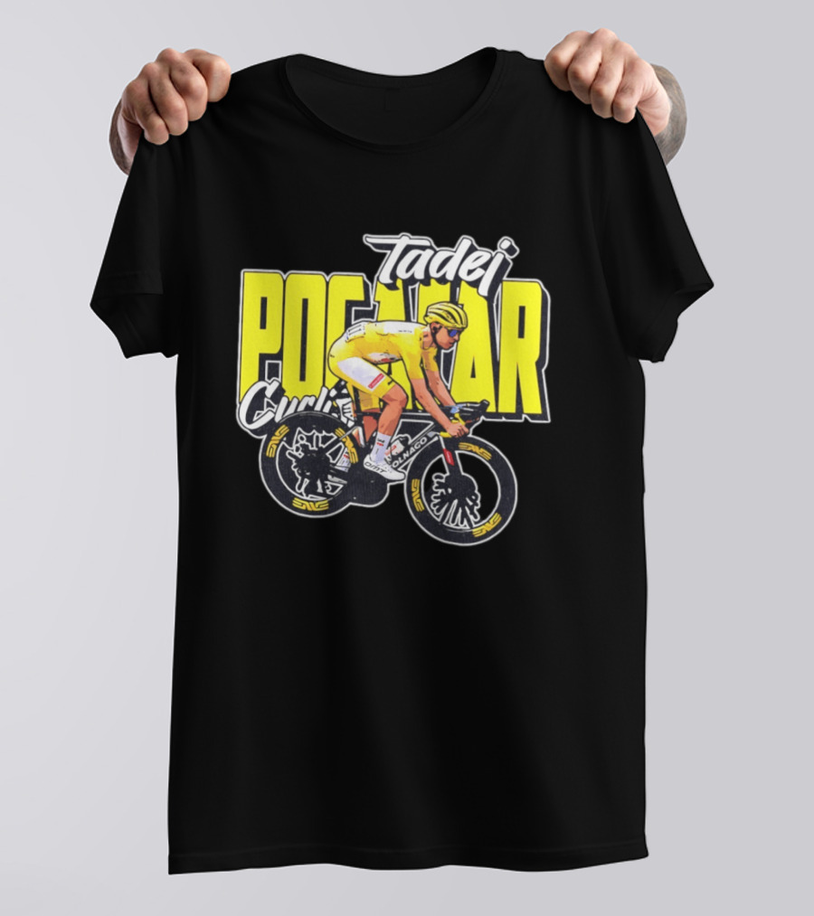 Tadej Pogačar Cyclist Colnago Yellow Jersey T-Shirt