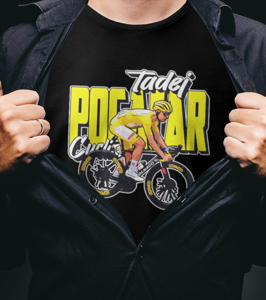 Tadej Pogačar Cyclist Colnago Yellow Jersey T-Shirt