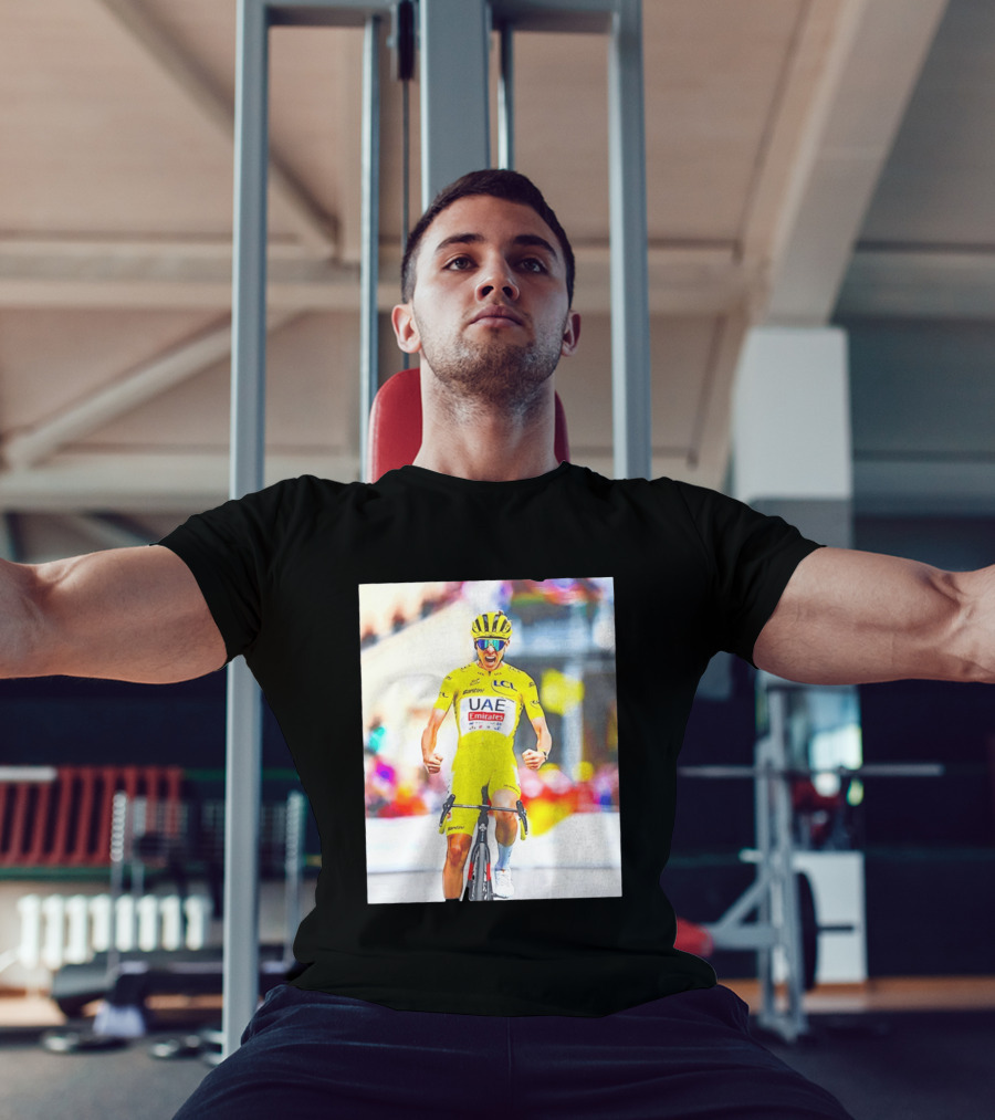 Tadej Pogačar UAE Team Emirates Tour De France Victory Moment T-Shirt