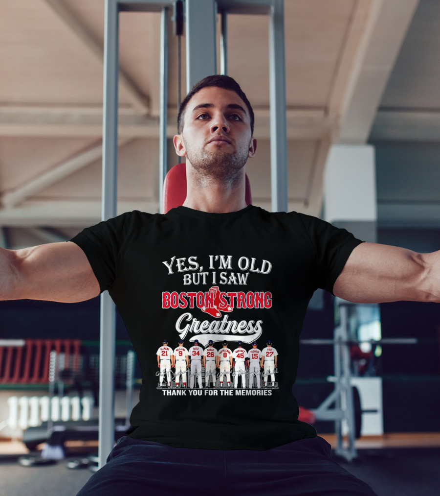Boston Strong Baseball Legends Thank You For The Memories T-Shirt