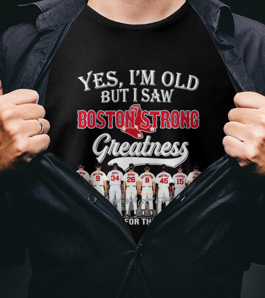 Boston Strong Baseball Legends Thank You For The Memories T-Shirt