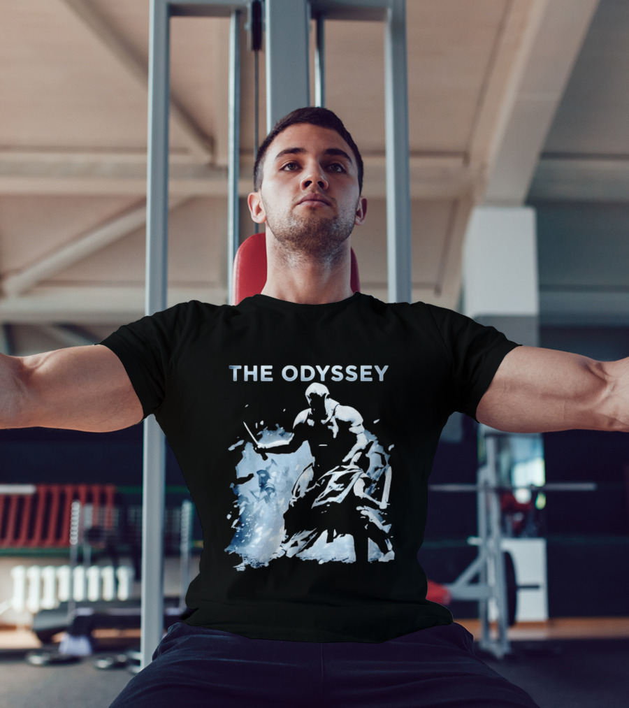The Odyssey Warrior Dual Blade Combat Hooded Adventure T-Shirt