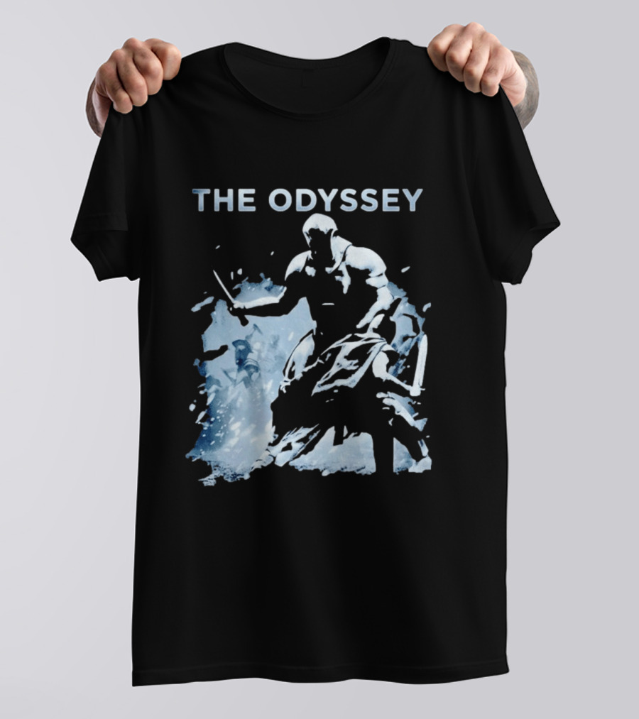 The Odyssey Warrior Dual Blade Combat Hooded Adventure T-Shirt