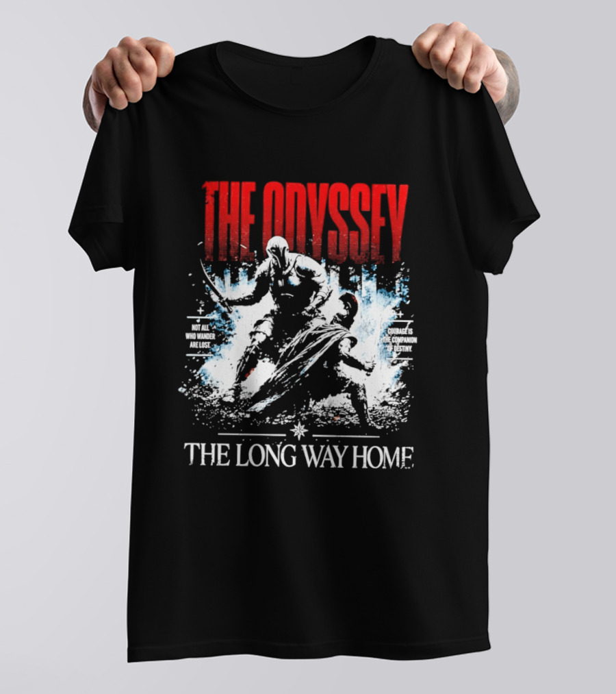 The Odyssey The Long Way Home Skiing Adventure T-Shirt