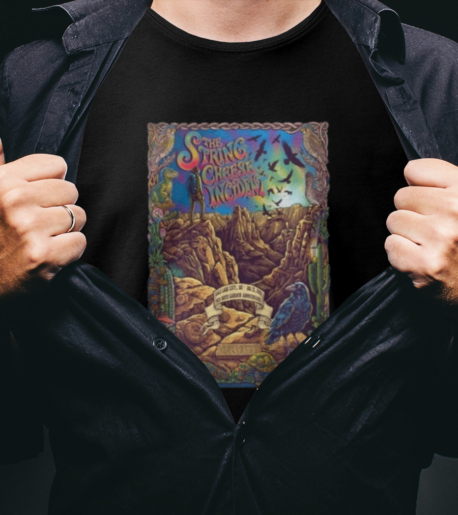 The String Cheese Incident Salt Lake City UT 7 22 2026 Red Butte Garden Amphitheatre T-Shirt
