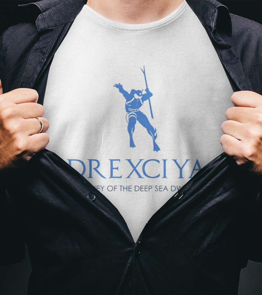 Drexciya Journey Of The Deep Sea Dweller Blue Diver T-Shirt