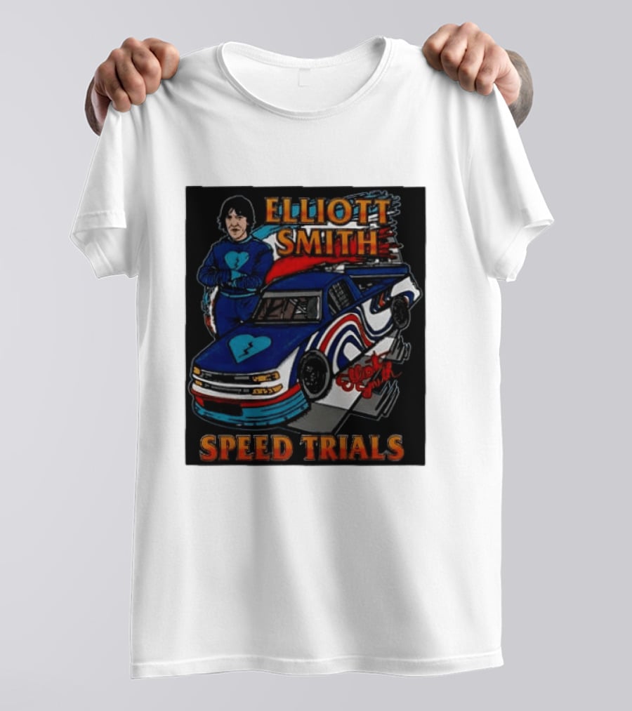 Elliott Smith Speed Trials Racing Car T-Shirt
