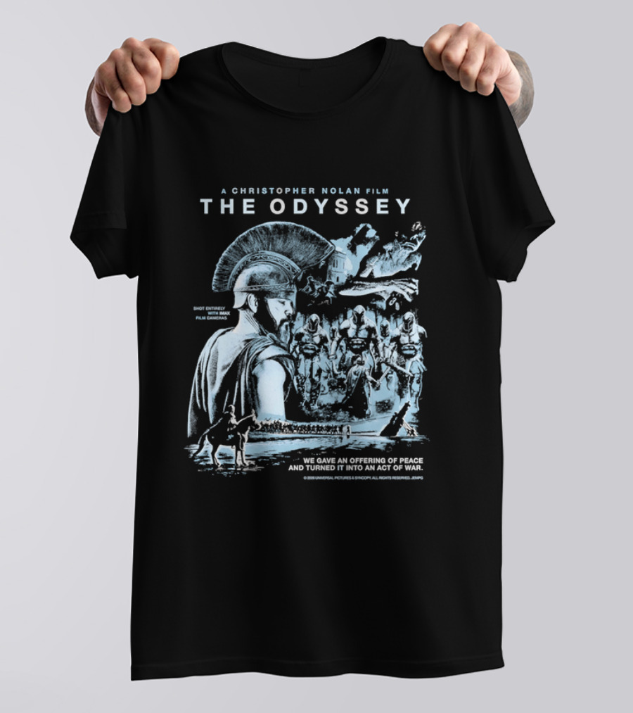 Christopher Nolan Film The Odyssey Offering Of Peace Act Of War T-Shirt