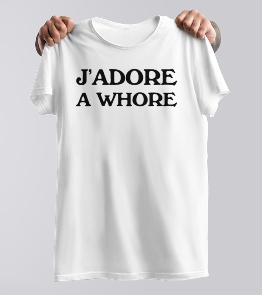 J’adore A Whore Ringer T-Shirt