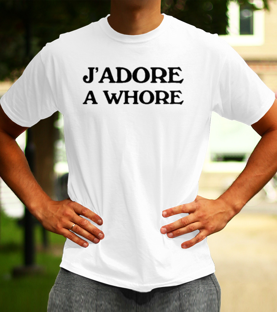 J’adore A Whore Ringer T-Shirt