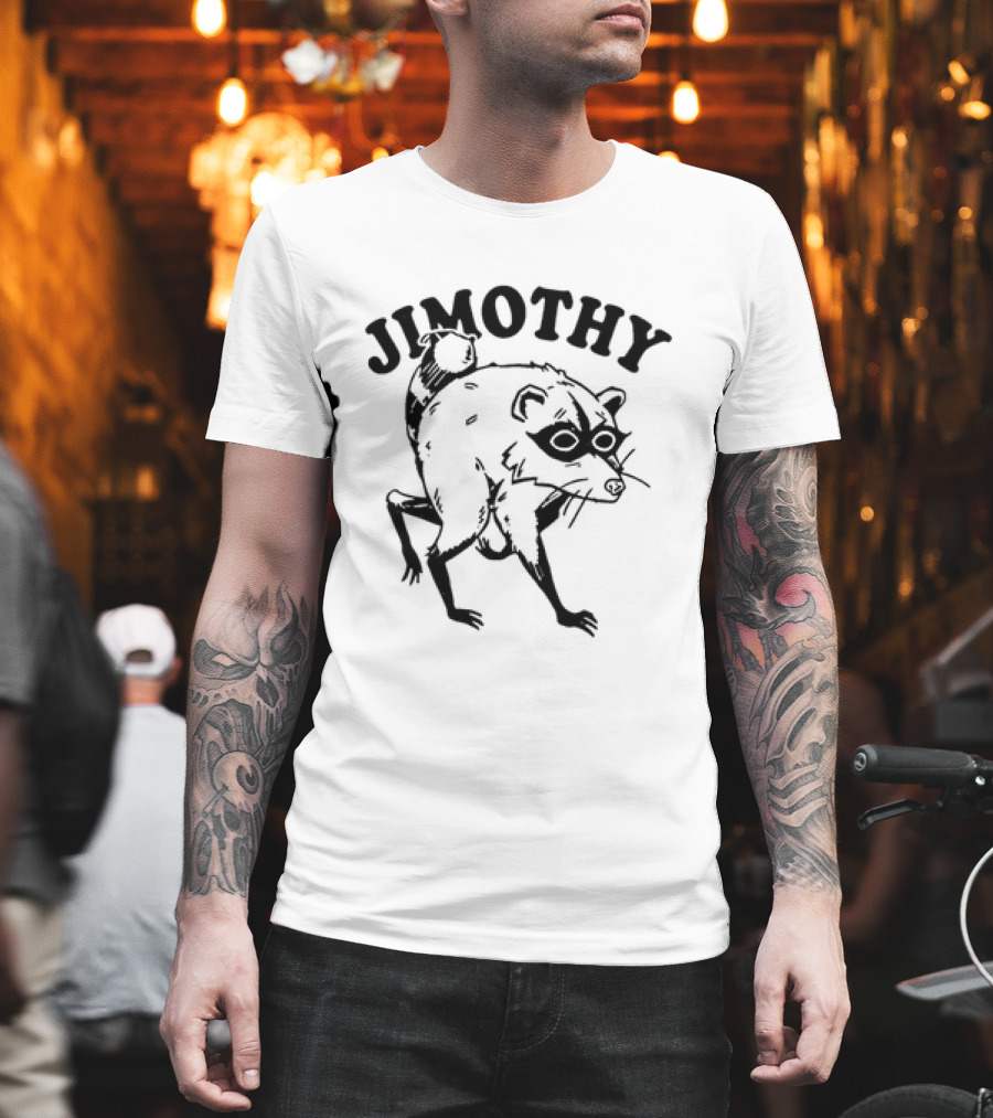 Jimothy Raccoon Doodle Sketch T-Shirt