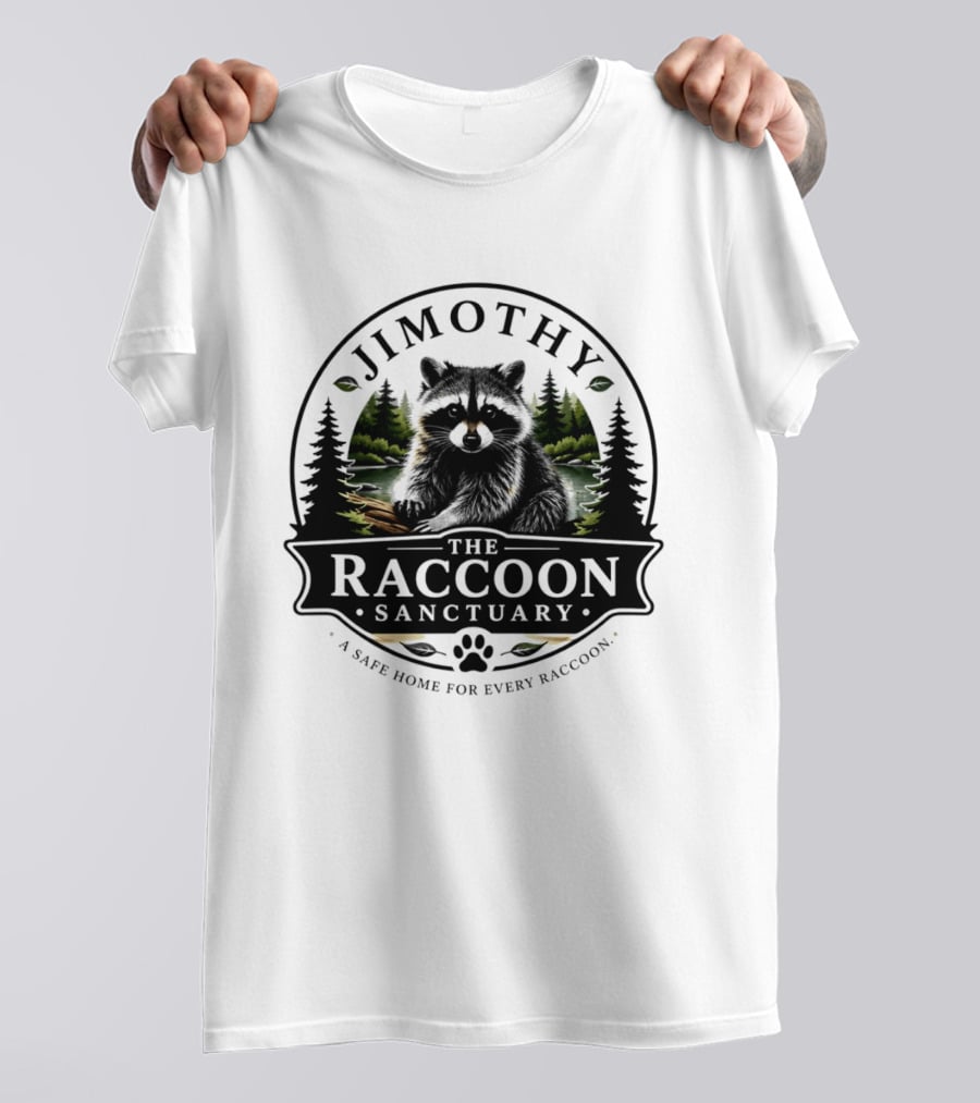 Jimothy Raccoon Sanctuary A Safe Home For Every Raccoon T-Shirt