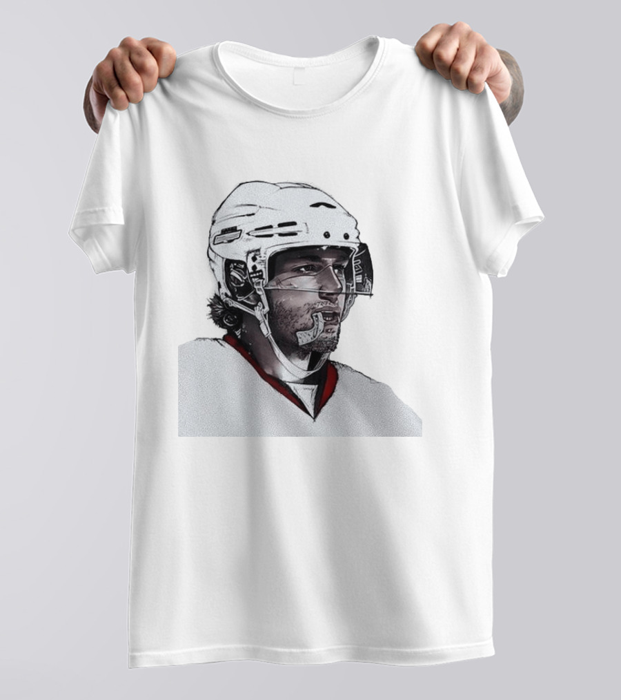 NHL Carolina Hurricanes Mouthguard Action Hockey Player T-Shirt