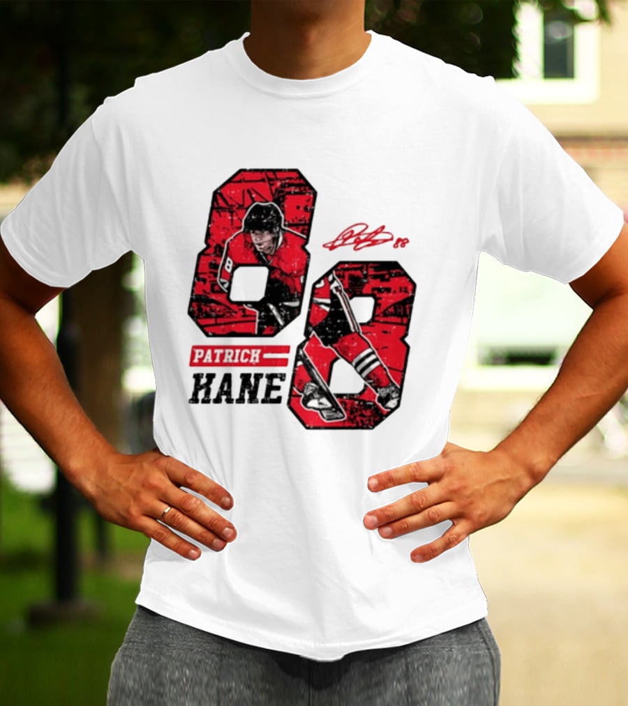 Patrick Kane Chicago Blackhawks 88 Comic Style Collaboration T-Shirt