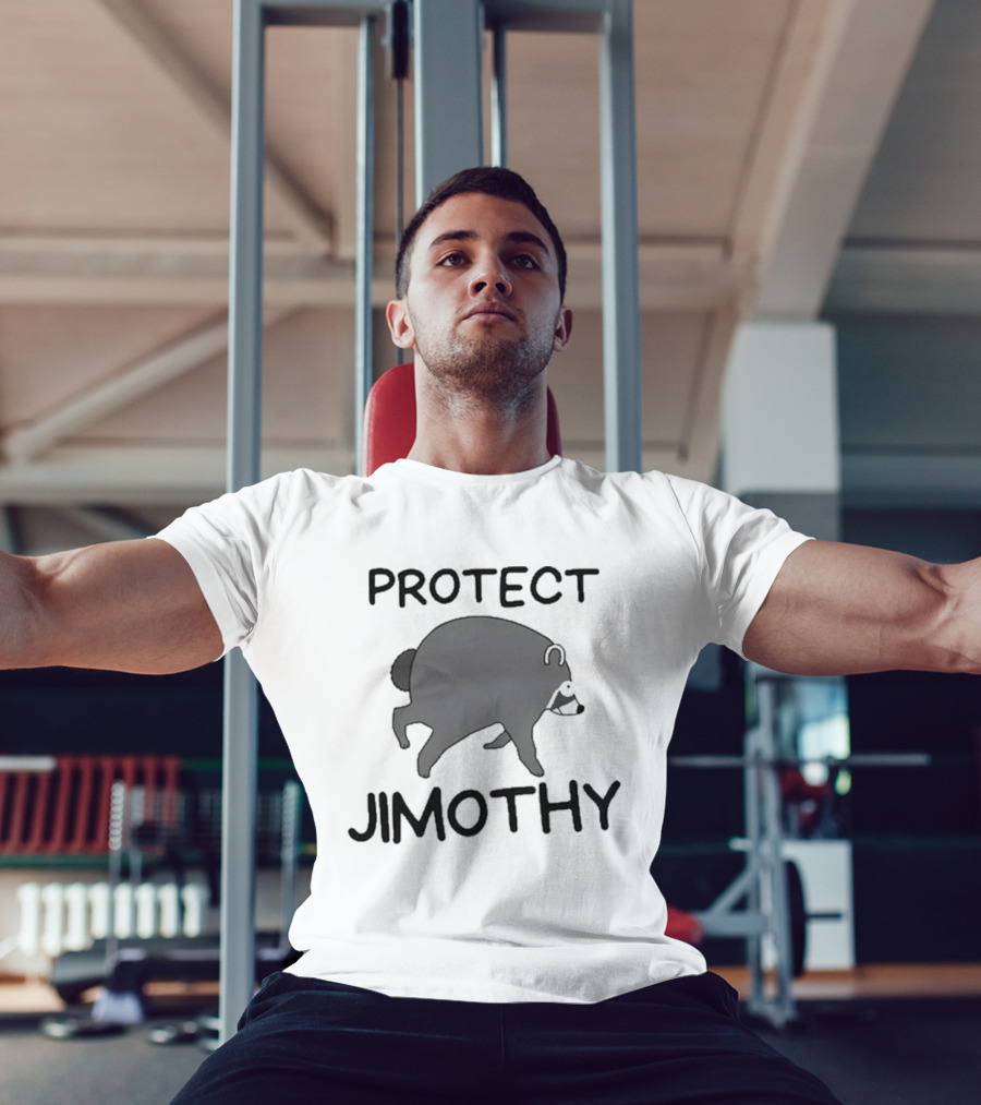 Protect Jimothy Raccoon Cute Cartoon Animal T-Shirt