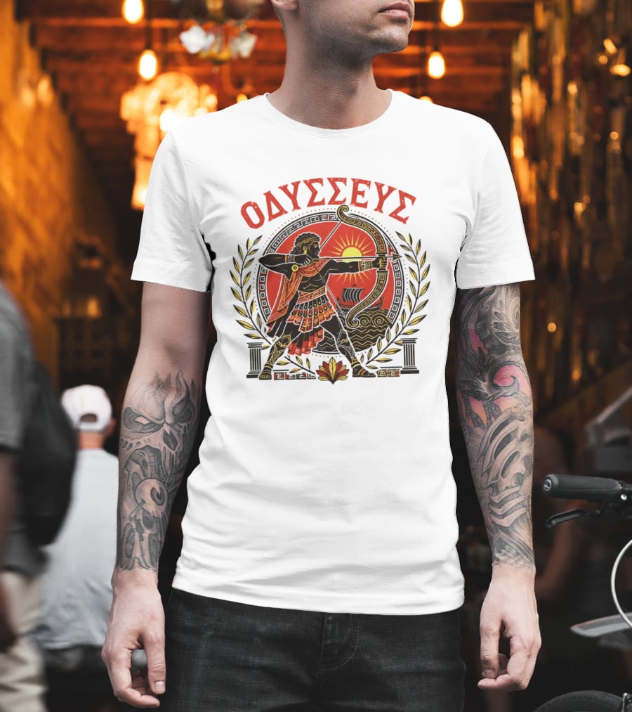 Odysseus Bow Greek Mythology Warrior Archery 2026 T-Shirt