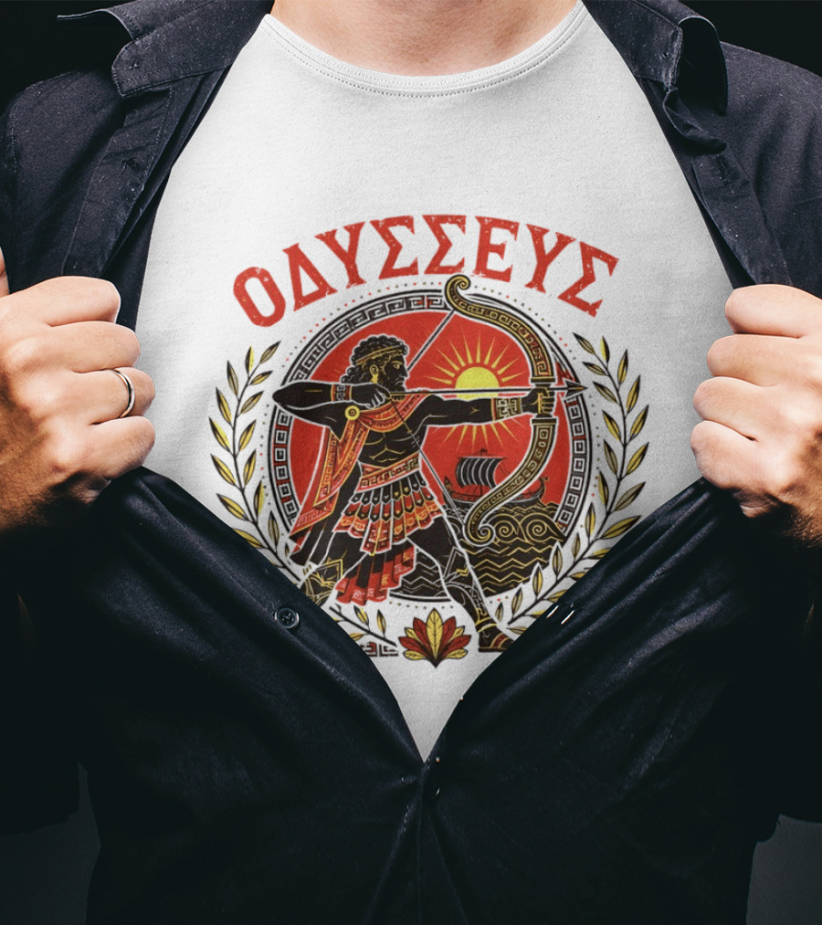 Odysseus Bow Greek Mythology Warrior Archery 2026 T-Shirt