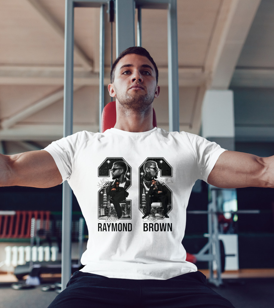 Usher Raymond Chris Brown 26 R And B Tour Usher Chris Brown Signatures T-Shirt