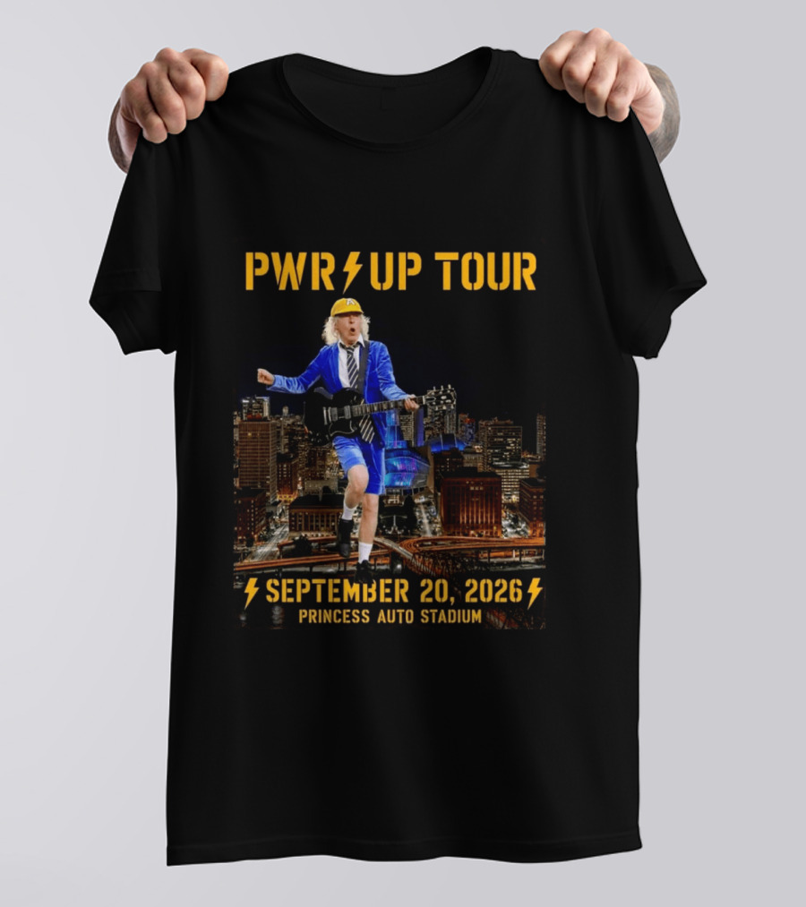 PWR Up Tour September 20 2026 Princess Auto Stadium Winnipeg MB T-Shirt