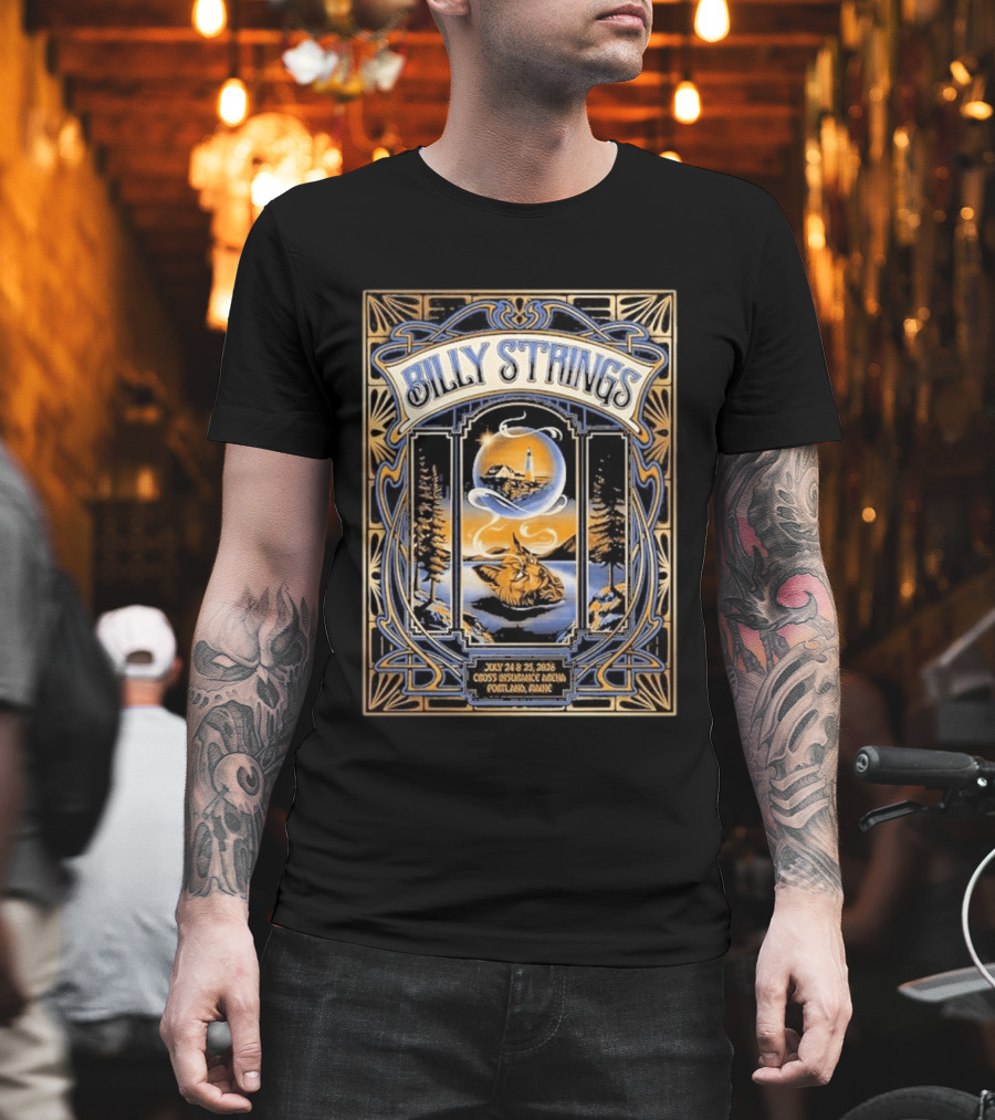 Billy Strings Cross Insurance Arena Portland Maine July 24 25 2026 Abigail Salvesen T-Shirt
