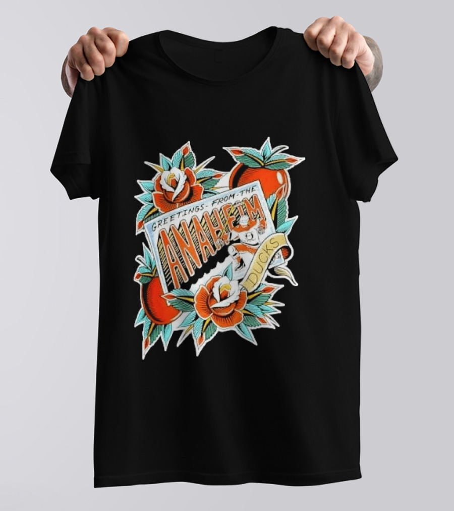 Greetings From The Anaheim Ducks Hockey Tattoo T-Shirt