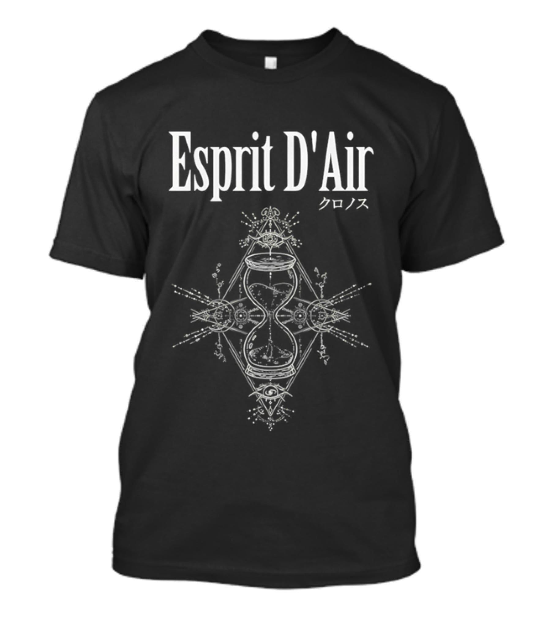 Esprit D'Air Chronos Japanese Text Symmetrical Work T-Shirt