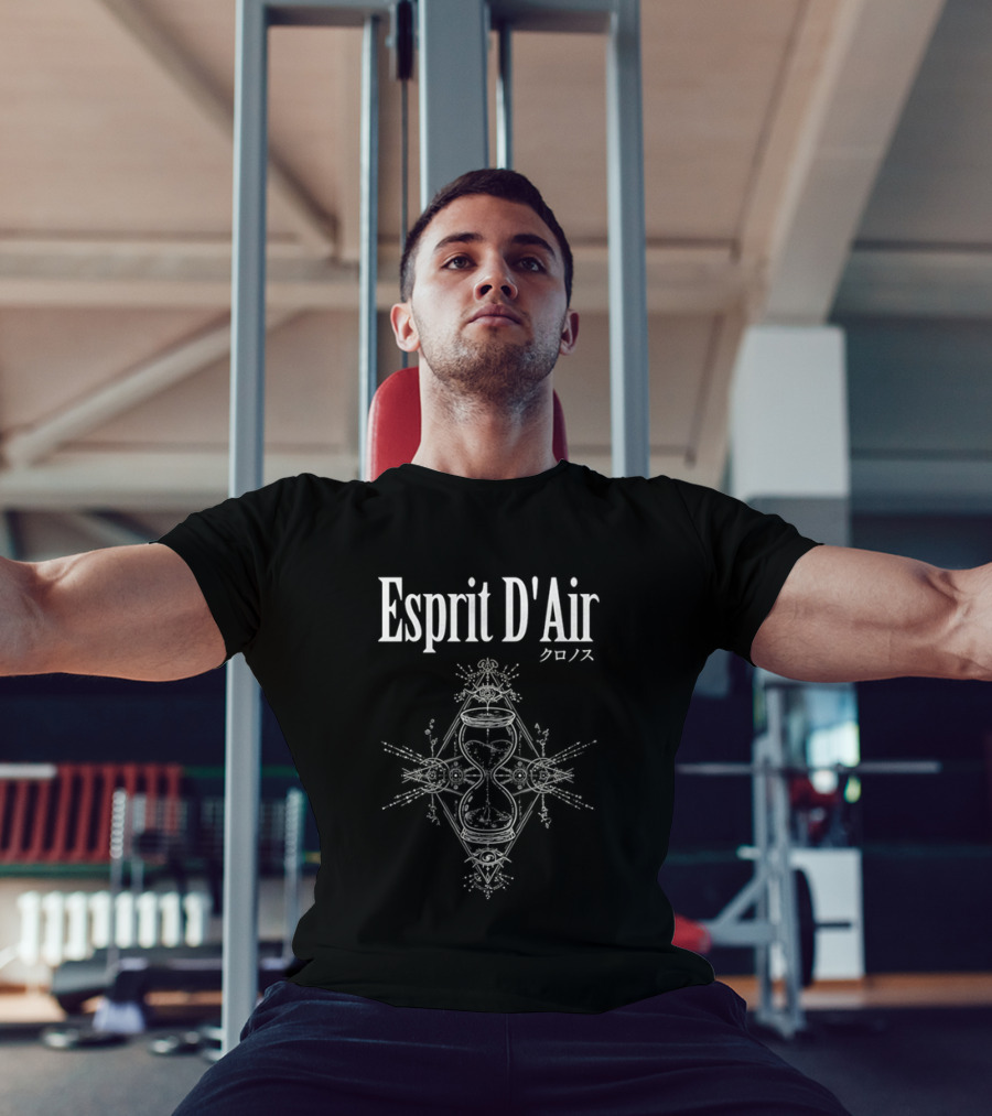 Esprit D'Air Chronos Japanese Text Symmetrical Work T-Shirt