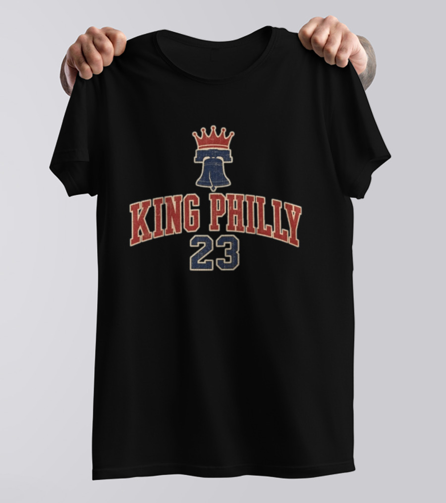 King Philly 23 Crown Bell LeBron James Philadelphia T-Shirt