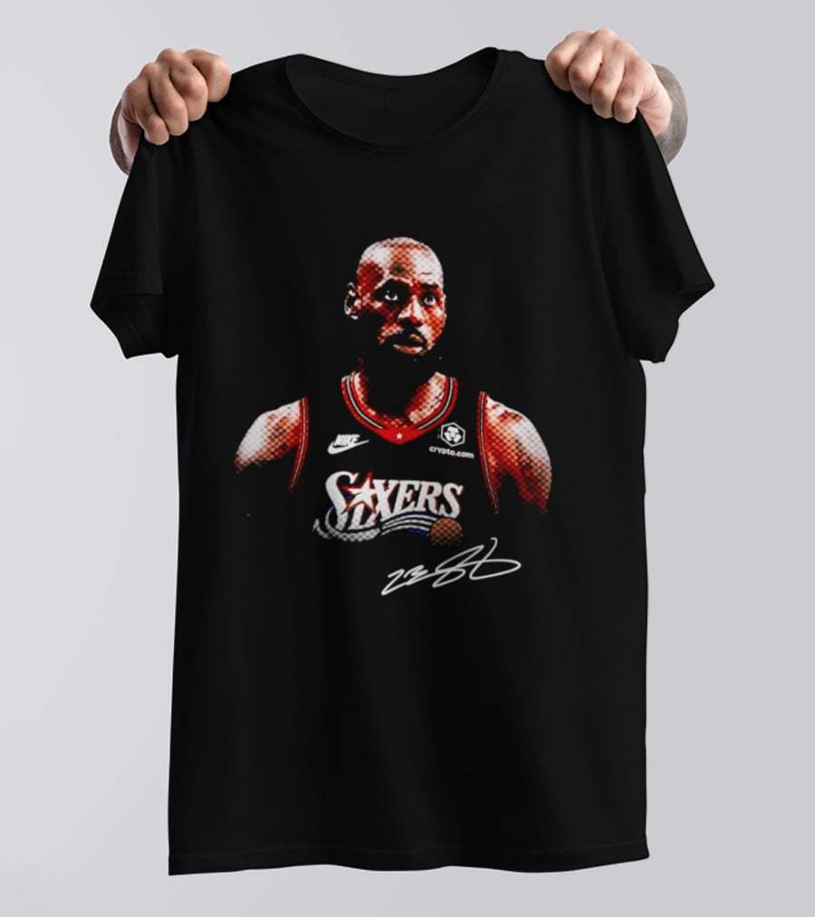 LeBron James Sixers Basketball Jersey Crossover Fan T-Shirt
