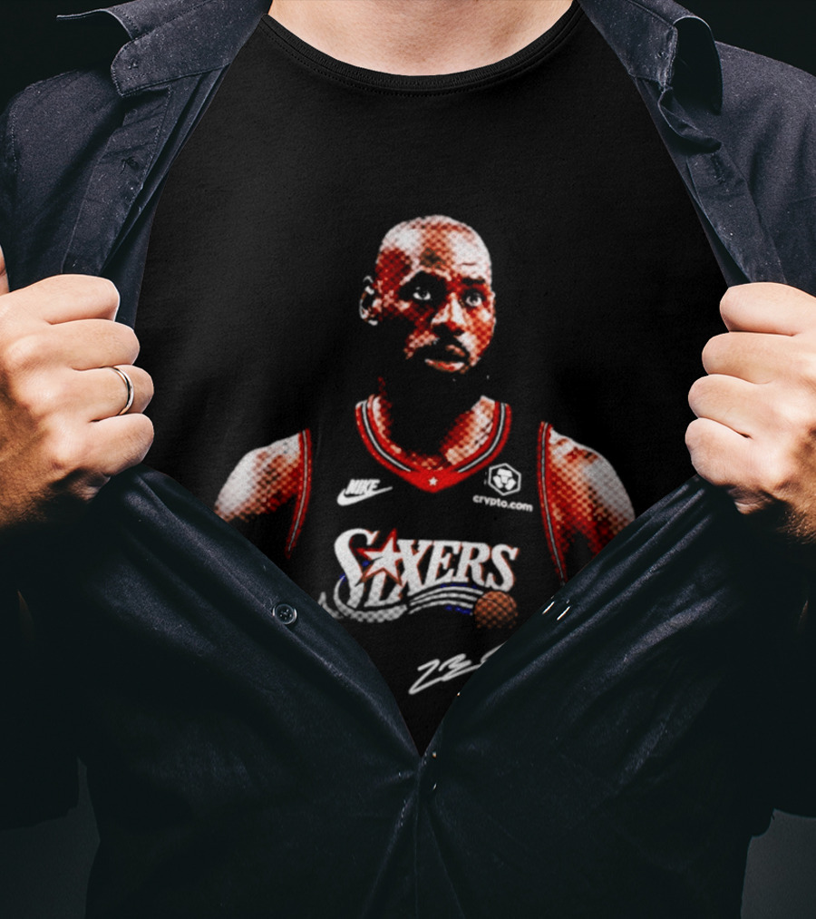 LeBron James Sixers Basketball Jersey Crossover Fan T-Shirt