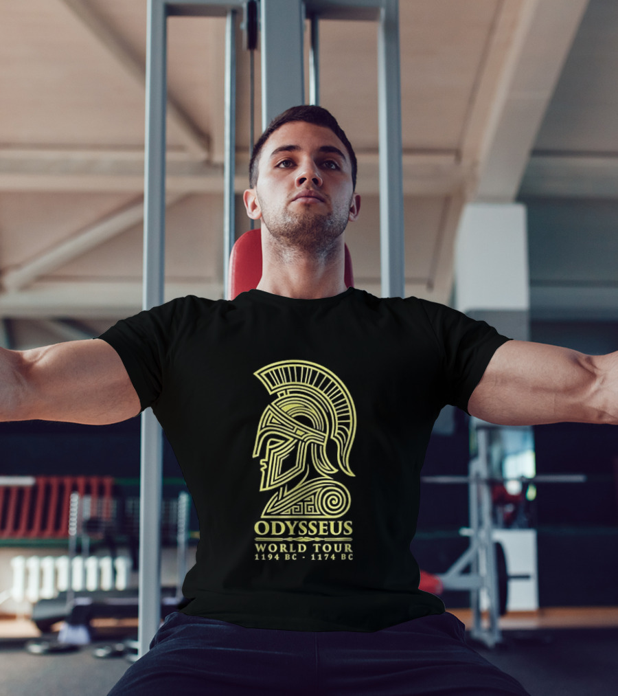 Odysseus World Tour 1194 BC 1174 BC Spartan Helmet T-Shirt
