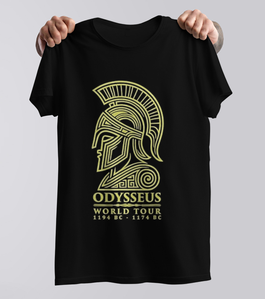 Odysseus World Tour 1194 BC 1174 BC Spartan Helmet T-Shirt
