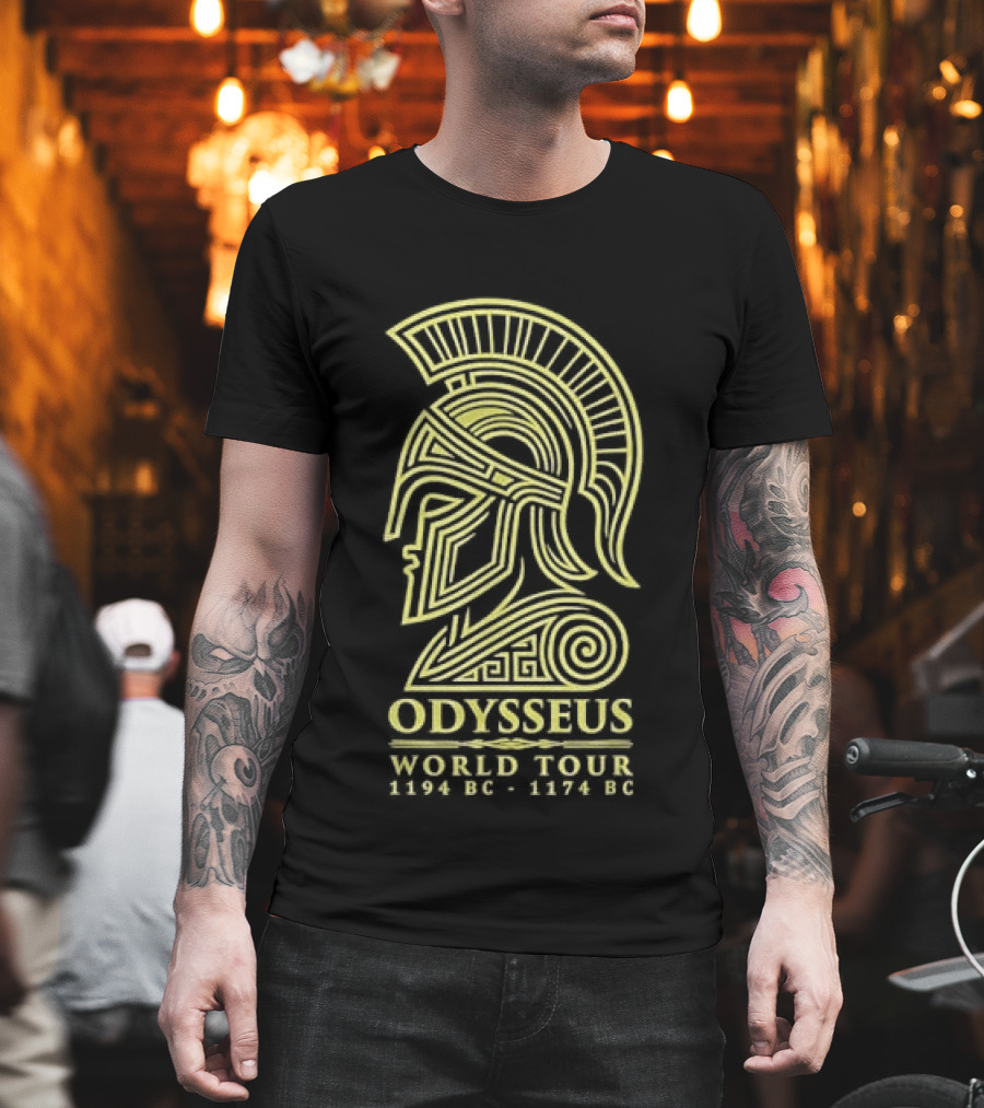 Odysseus World Tour 1194 BC 1174 BC Spartan Helmet T-Shirt