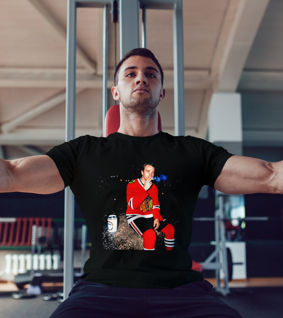 Patrick Kane Chicago Blackhawks Showtime Smoking Retro Aesthetic T-Shirt