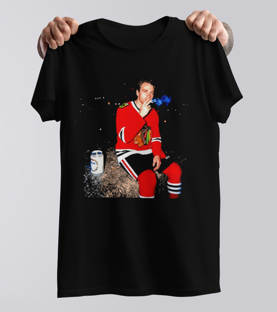 Patrick Kane Chicago Blackhawks Showtime Smoking Retro Aesthetic T-Shirt