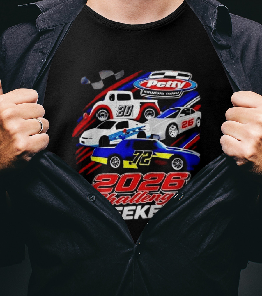 Petty International Raceway 2026 Challenge Weekend Race Cars 20 26 72 T-Shirt